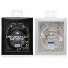 Load image into Gallery viewer, Simply Southern Rapid Charging Lighting Cable -3ft
