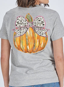 Simply Southern Short Sleeve Tee -BOWPMPKN-STORMHTHR