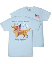 Load image into Gallery viewer, Simply Southern Short Sleeve Tee - Loyalty - Ice Blue
