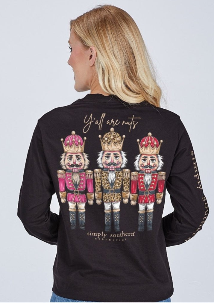 Simply Southern Long-sleeved Tee-Nutcracker-Black