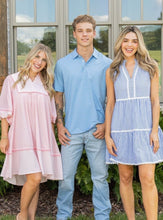 Load image into Gallery viewer, Simply Southern Coastal Patch Dress - Pink
