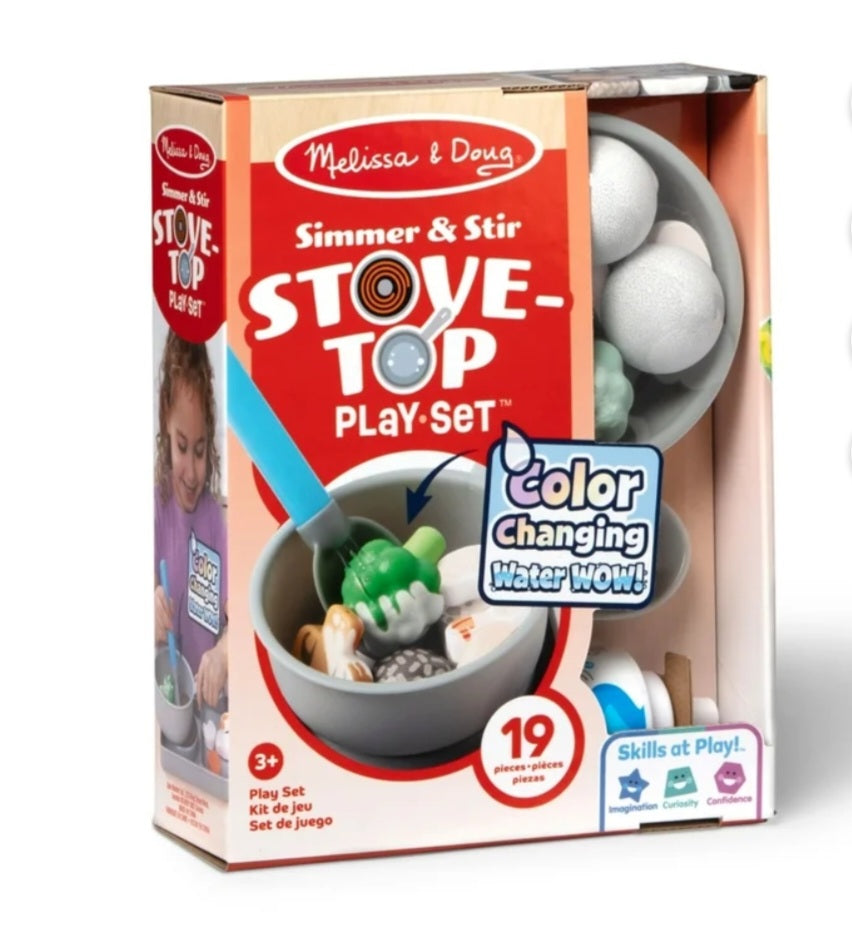 Melissa & Doug Simmer & Stir Stovetop Play Set with Water WOW