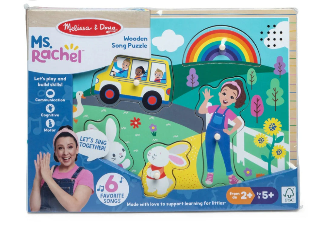 Ms. Rachel Wooden Song Puzzle – 6 Pieces