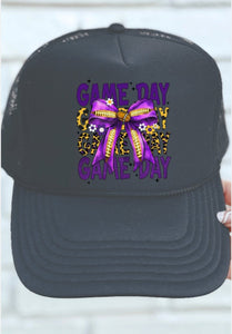 Purple & Gold Gameday - Charcoal Trucker Hat