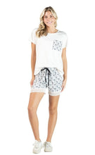 Load image into Gallery viewer, Simply Southern PJs/ Pajama/Lounge Set -T-Shirt &amp; Short Set -Black Bow
