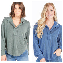 Load image into Gallery viewer, Simply Southern Knit Collard Top
