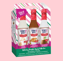 Load image into Gallery viewer, Skinny Mixes Sugar Free Happy Holidays Syrup Trio  Holiday Coffee Syrup
