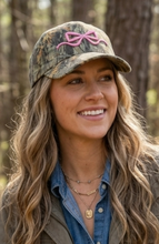 Load image into Gallery viewer, Simply Southern Bow Camo Trucker Hat for Women
Skip to product information
