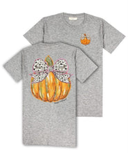 Load image into Gallery viewer, Simply Southern Short Sleeve Tee -BOWPMPKN-STORMHTHR

