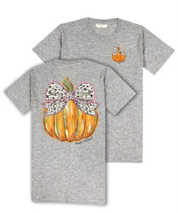 Simply Southern Short Sleeve Tee -BOWPMPKN-STORMHTHR