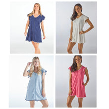 Load image into Gallery viewer, Simply Southern Zip Front Terry Cover Up Dress
