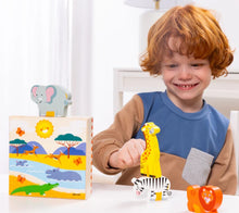 Load image into Gallery viewer, Melissa &amp; Doug Wooden Animal Matching - Safari

