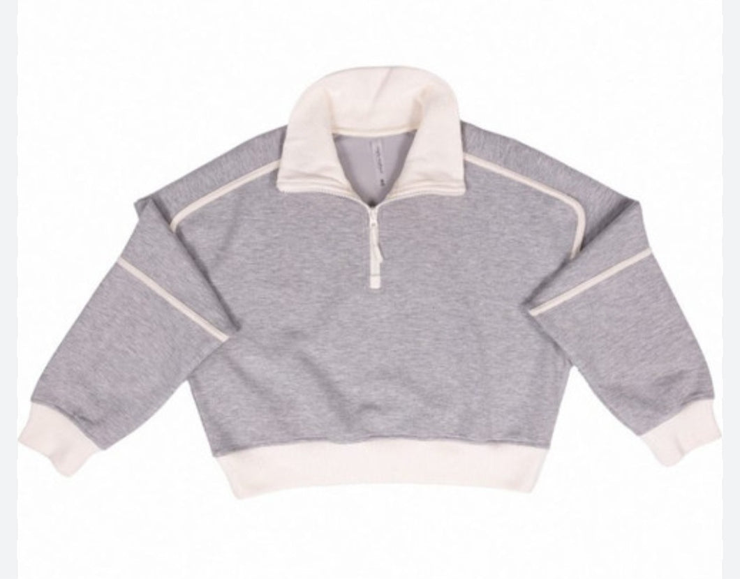 Simply Southern Quarter Zip Contrast Pullover