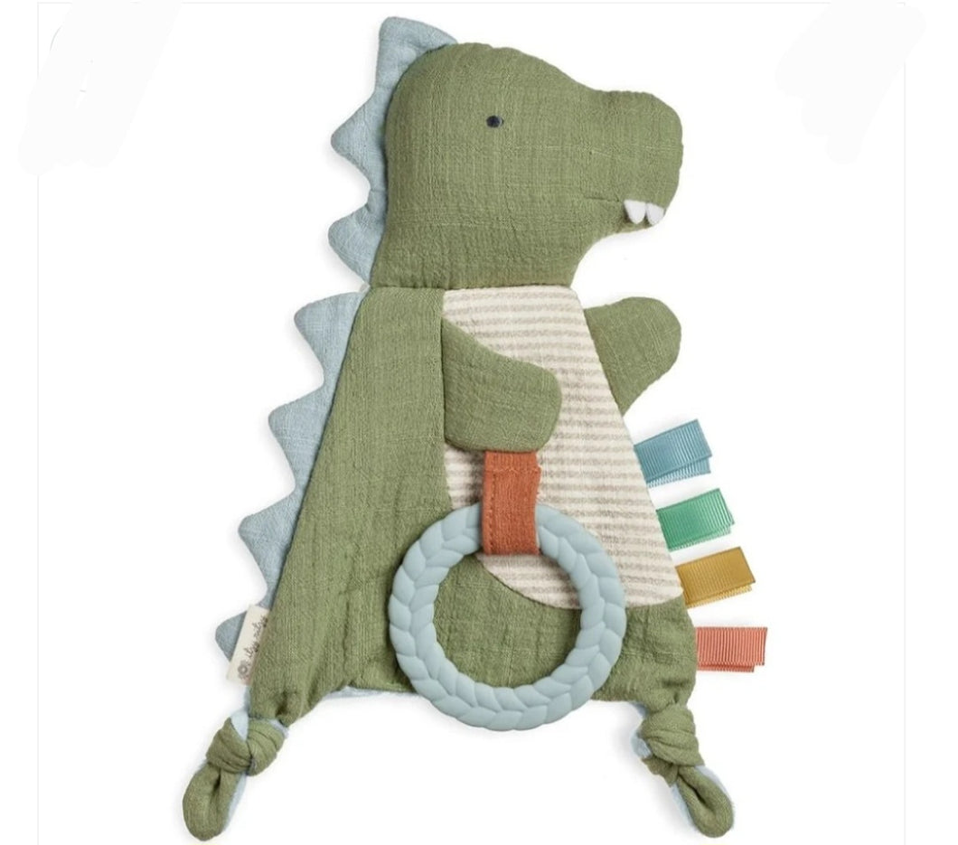 Bitzy Crinkle Sensory Crinkle Toy with Teether
