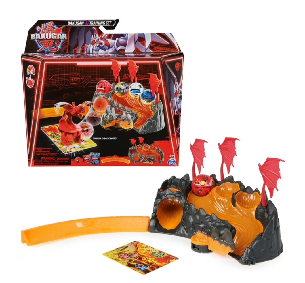 Bakugan Training Set Dragon Clan Themed Action Figure Set with Titanium Dragonoid