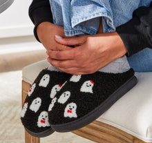 Load image into Gallery viewer, Simply Southern Fuzzy Slippers - Ghost

