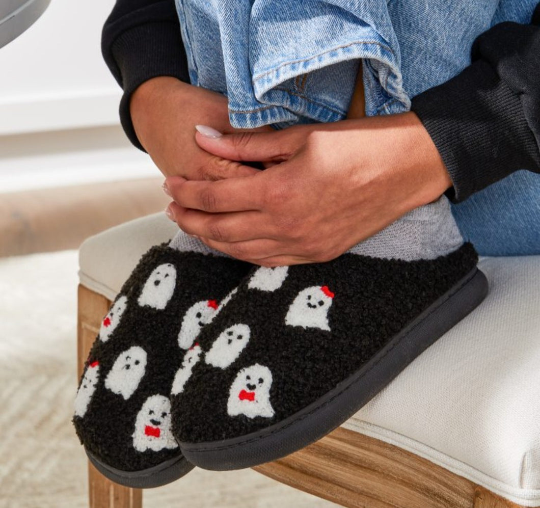 Simply Southern Fuzzy Slippers - Ghost