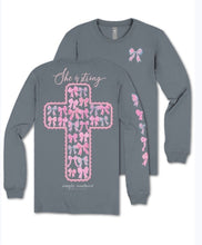 Load image into Gallery viewer, Simply Southern Long Sleeve Tee--Strong--Mirage
