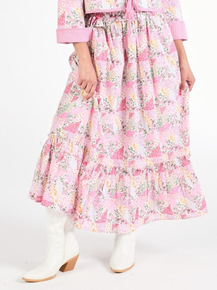 Simply Southern Ophelia Skirt- Multi Floral