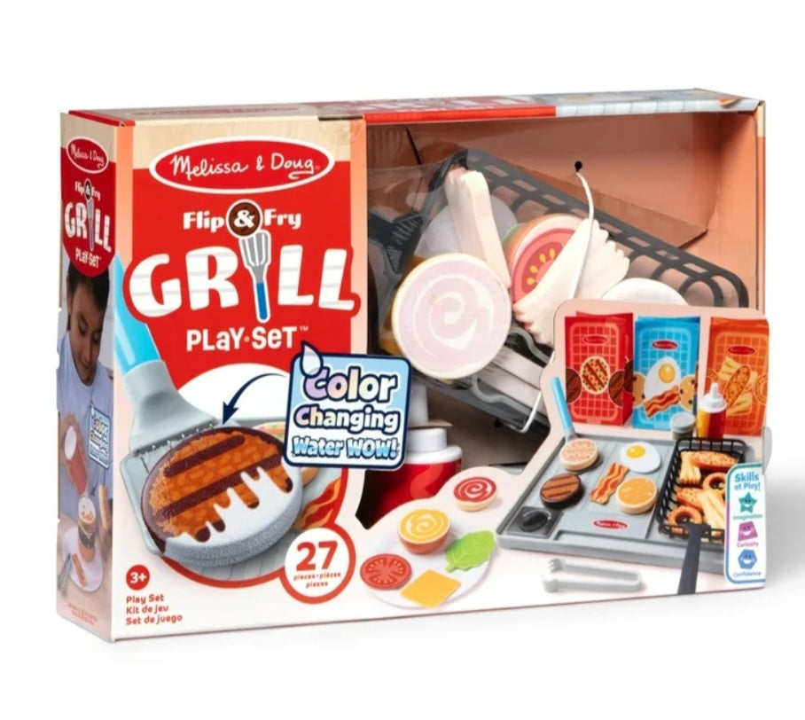 Melissa & Doug Flip & Fry Grill Play Set with Water WOW