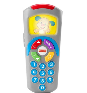 Fisher-Price Baby Learning Toy Laugh & Learn Puppy’s Remote Pretend TV Control with Music & Lights for Infants Ages 6+ Months