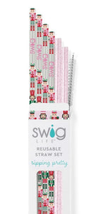 Swig Sugar Plum Soldiers Reusable Straw Set