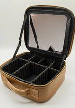 Load image into Gallery viewer, Simply Southern PU Leather Makeup Travel Case With LED Mirror Light
