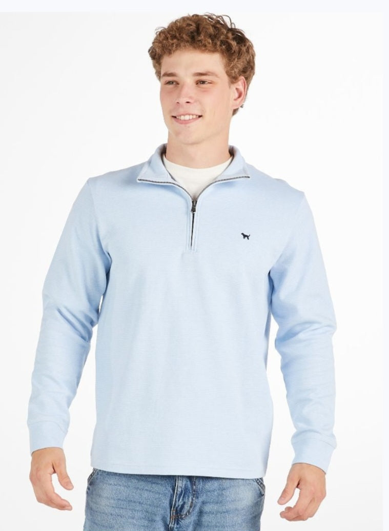 Simply Southern Men's Quarter Zip - Light Blue