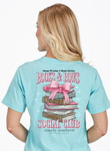 Load image into Gallery viewer, Simply Southern Short Sleeve T-Shirt - Books - Aqua
