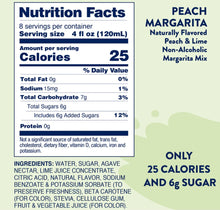 Load image into Gallery viewer, Skinny Mixes Natural Peach Margarita
