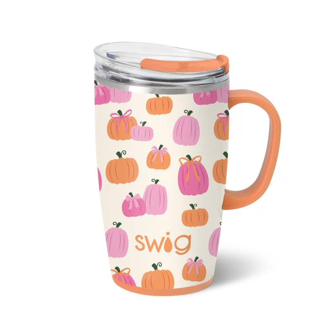 Pumpkins and Bows Swig Mug 18oz