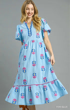 Load image into Gallery viewer, UMGEE PERI-WINKLE PLUS MAXI DRESS
