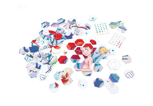 Make It Real Disney: Window Art Mosaic - The Little Mermaid - 106 pcs, Reusable Puzzle Window Cling