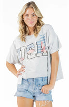 Load image into Gallery viewer, Simply Southern USA Patch Applique T-Shirt
