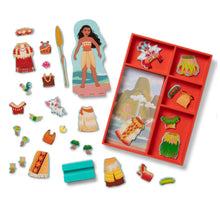 Load image into Gallery viewer, Melissa &amp; Doug Disney Princess Moana Wooden Magnetic Dress-Up Play Set
