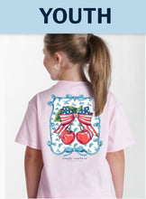 Load image into Gallery viewer, Simply Southern Short Sleeve T-Shirt - USA CHERRY - Peony

