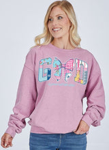 Load image into Gallery viewer, Simply Southern Crew Sweatshirt- God - Bubblegum
