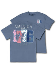 Load image into Gallery viewer, Simply Southern Short Sleeve T-Shirt --American --Overcast
