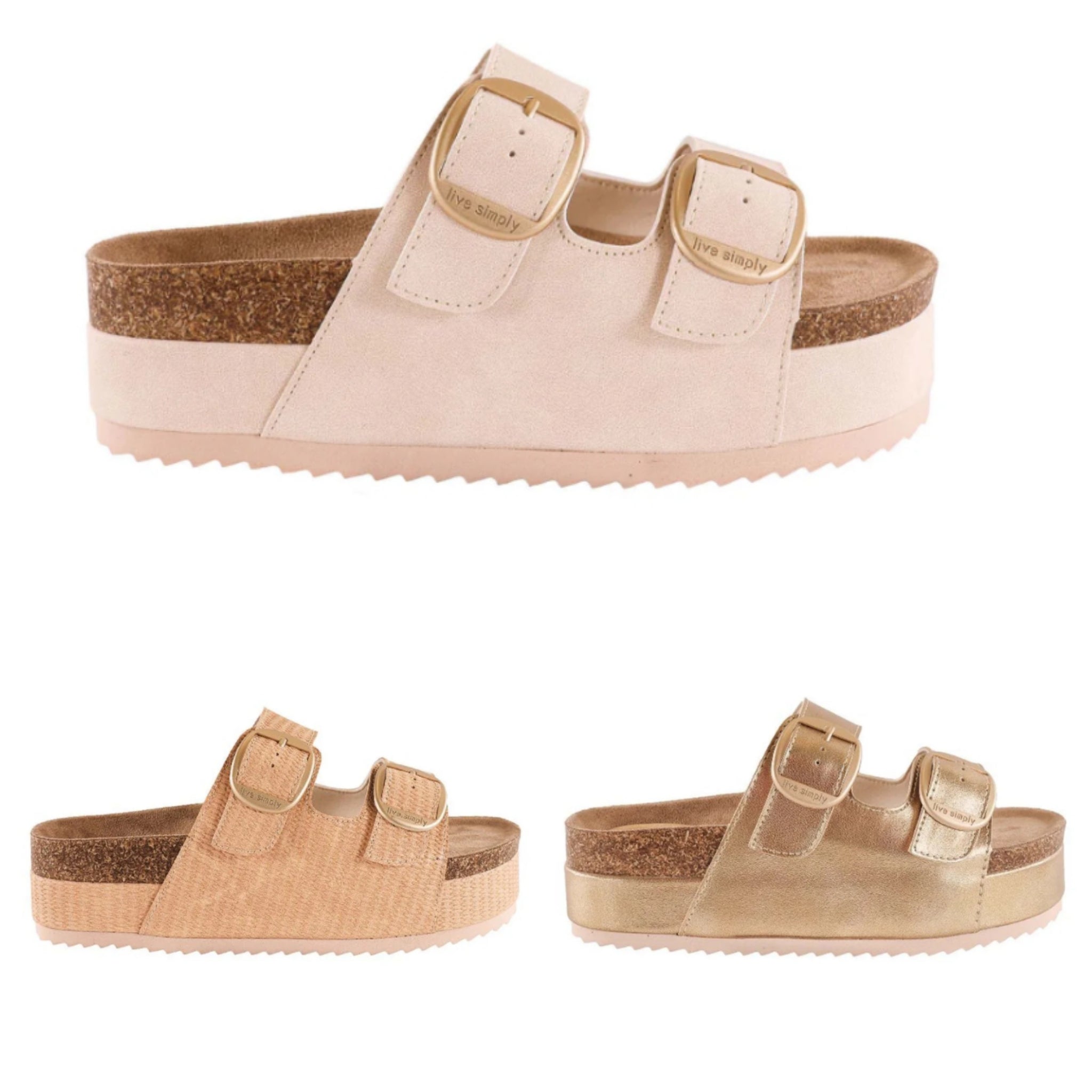 Simply Southern Double Strap Buckle Platform Sandals – Lilly