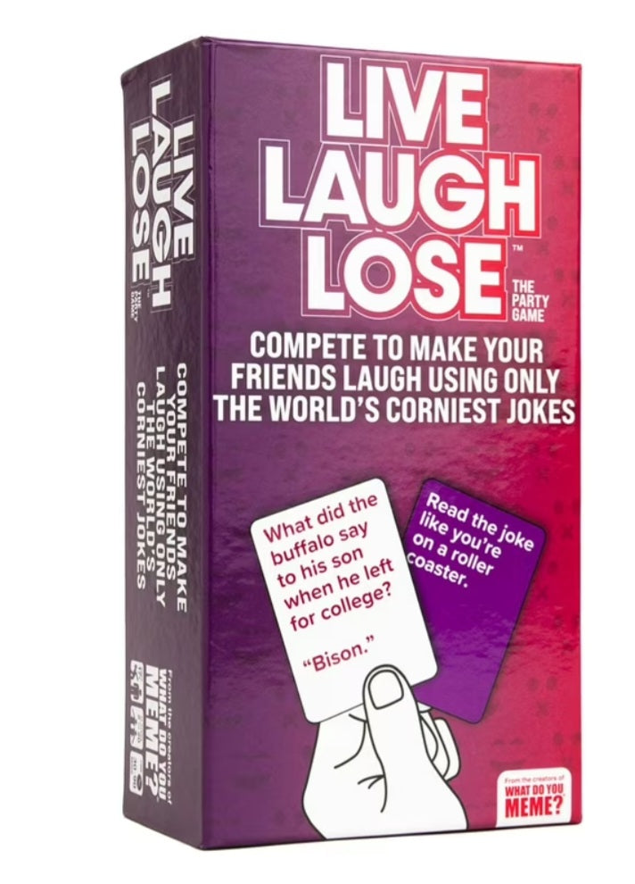 Live Laugh Lose - the Adult Party Game Where You Compete to Make Corny Jokes Funny by What Do You Meme?