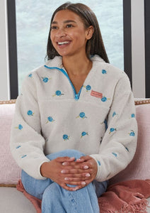 Simply Southern -Youth Pullover -Taylor-  Blue Flower