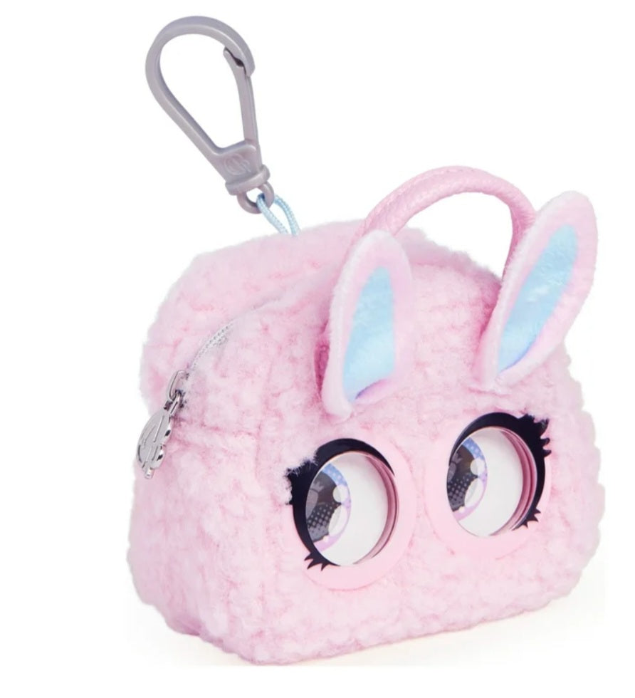 Purse Pets Micros, Fuzzy Bunny BB with Eye Roll Feature