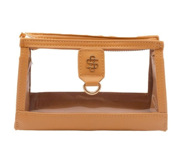 Simply Southern Clear View Leather Clutch/Crossbody - Stadium Approved