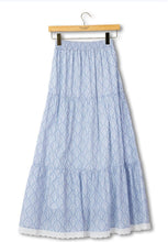 Load image into Gallery viewer, Simply Southern Tiered Maxi Skirt-Scallop Pattern

