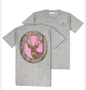 Simply Southern Short Sleeve Tee - Deerly - Storm Heather