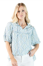 Load image into Gallery viewer, Simply Southern Prim Scallop Floral Top
