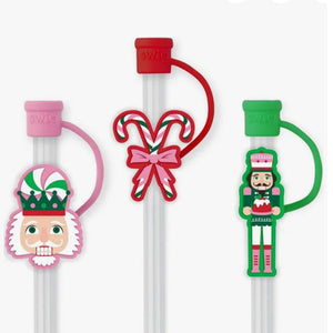 Swig Sugar Plum Soldiers Straw Topper Set