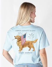 Load image into Gallery viewer, Simply Southern Short Sleeve Tee - Loyalty - Ice Blue

