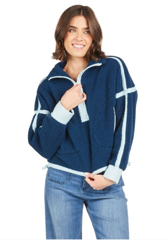 Simply Southern Pullover EILEEN-NAVY