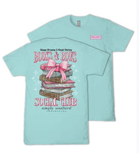 Load image into Gallery viewer, Simply Southern Short Sleeve T-Shirt - Books - Aqua
